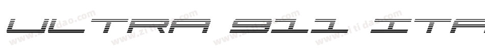 Ultra 911 Italic字体转换